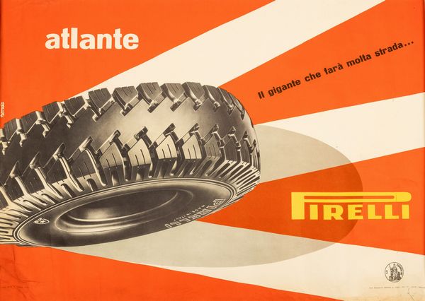 Noorda : Pirelli atlante.  - Asta POP Culture e Manifesti d'epoca - Associazione Nazionale - Case d'Asta italiane