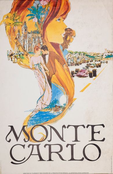 Steve Carpenter : Montecarlo.  - Asta POP Culture e Manifesti d'epoca - Associazione Nazionale - Case d'Asta italiane