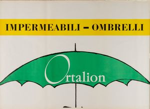 Gruau Renè : Impermeabili Ombrelli Ortalion.  - Asta POP Culture e Manifesti d'epoca - Associazione Nazionale - Case d'Asta italiane
