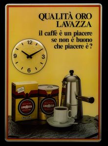 Orologio Lavazza Luminoso.  - Asta POP Culture e Manifesti d'epoca - Associazione Nazionale - Case d'Asta italiane