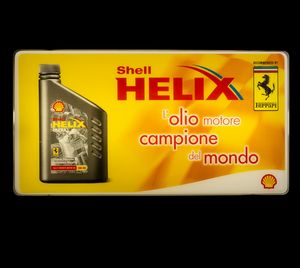 Insegna luminosa Shell Helix - raccomandato da Ferrari.  - Asta POP Culture e Manifesti d'epoca - Associazione Nazionale - Case d'Asta italiane