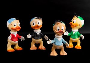 Qui, Quo, Qua e Qui versione nera raro.  - Asta POP Culture e Manifesti d'epoca - Associazione Nazionale - Case d'Asta italiane