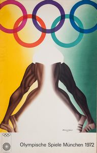ARTISTI VARI : Olimpiadi di Monaco 1972 - Omlympische Spiele Mnchen 1972.  - Asta POP Culture e Manifesti d'epoca - Associazione Nazionale - Case d'Asta italiane