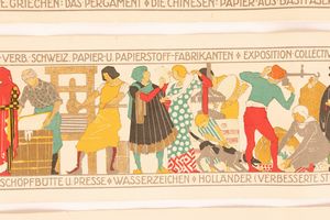 Anonimo : Cantiere di Locarno, mestieri quotidiani.  - Asta POP Culture e Manifesti d'epoca - Associazione Nazionale - Case d'Asta italiane