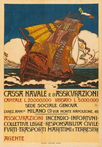 Anonimo - Cassa Navale e dAssicurazioni Genova - Milano.