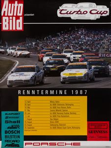 ARTISTI VARI : Porsche Corse 1985/1986/1987.  - Asta POP Culture e Manifesti d'epoca - Associazione Nazionale - Case d'Asta italiane