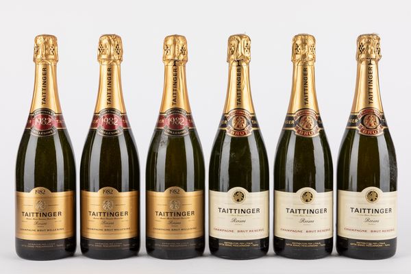 FRANCIA : Taittinger Brut Reserve e Millesime (6 BT)  - Asta Vini e Distillati - Associazione Nazionale - Case d'Asta italiane