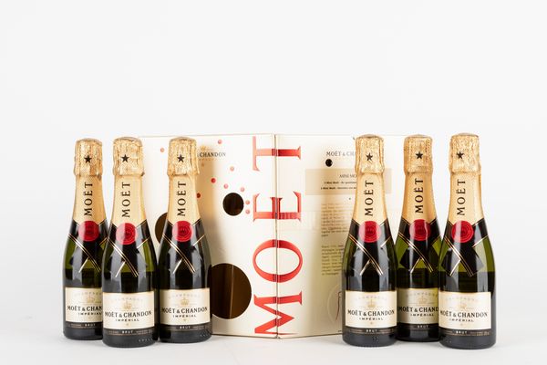 FRANCIA : Mini Moet Imperial (6 BT 0,2cl)  - Asta Vini e Distillati - Associazione Nazionale - Case d'Asta italiane