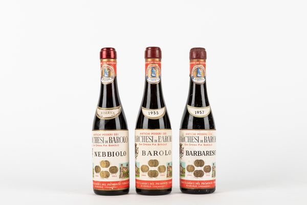Piemonte : Marchesi di Barolo Selezione Demi (3 Demi)  - Asta Vini e Distillati - Associazione Nazionale - Case d'Asta italiane