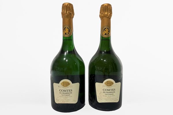 FRANCIA : Taittinger Comtes de Champagne Blanc de Blancs (2 BT)  - Asta Vini e Distillati - Associazione Nazionale - Case d'Asta italiane