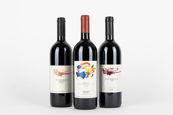 Piemonte : Gaja Barolo Gromis e Sito Moresco (3 BT)  - Asta Vini e Distillati - Associazione Nazionale - Case d'Asta italiane