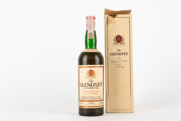 Scozia : Glenlivet 12 YO (70s - Baretto)  - Asta Vini e Distillati - Associazione Nazionale - Case d'Asta italiane