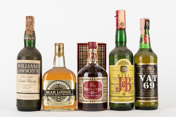 Scozia : Lotto Whisky 70s-90s (5 BT)  - Asta Vini e Distillati - Associazione Nazionale - Case d'Asta italiane