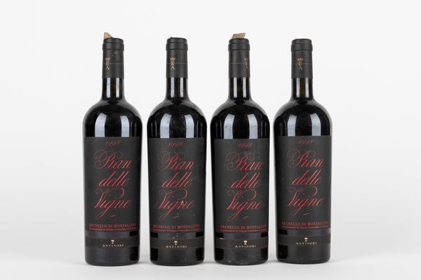 Toscana : Pian delle Vigne Brunello di Montalcino (4 BT)  - Asta Vini e Distillati - Associazione Nazionale - Case d'Asta italiane