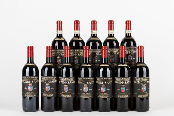 Toscana : Verticale Biondi Santi Annata 2000-2013 (12 BT)  - Asta Vini e Distillati - Associazione Nazionale - Case d'Asta italiane
