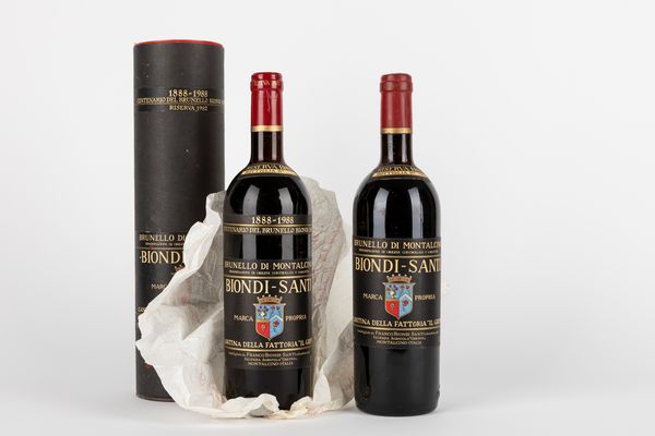 Toscana : Biondi Santi Riserva 1982-1983 (2 BT)  - Asta Vini e Distillati - Associazione Nazionale - Case d'Asta italiane