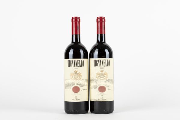 Toscana : Tignanello 2008-2009 (2 BT)  - Asta Vini e Distillati - Associazione Nazionale - Case d'Asta italiane