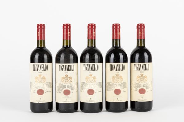 Toscana : Tignanello 1999-2000 (5 BT)  - Asta Vini e Distillati - Associazione Nazionale - Case d'Asta italiane