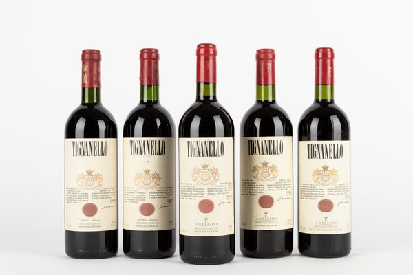 Toscana : Verticale Tignanello 1989-1995 (5 BT)  - Asta Vini e Distillati - Associazione Nazionale - Case d'Asta italiane
