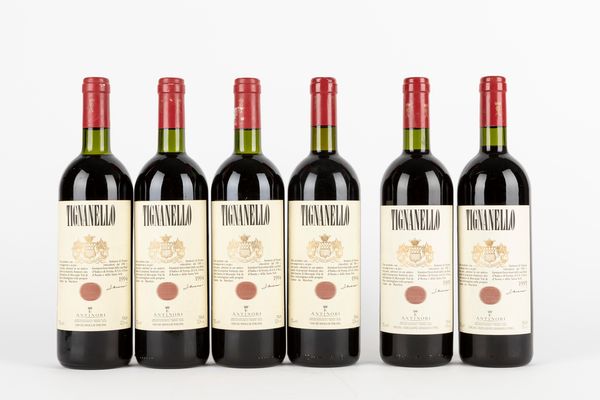 Toscana : Tignanello 1994-1995 (6 BT)  - Asta Vini e Distillati - Associazione Nazionale - Case d'Asta italiane