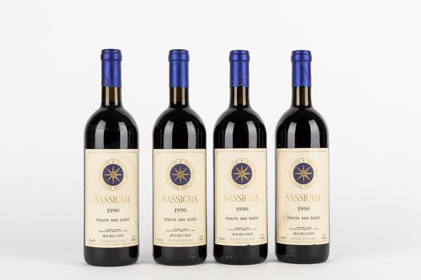 Toscana : Sassicaia (4 BT)  - Asta Vini e Distillati - Associazione Nazionale - Case d'Asta italiane