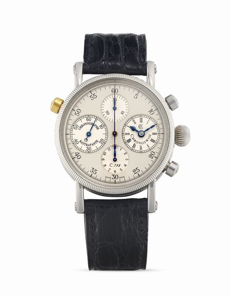 CHRONOSWISS : cronografo rattrapante CH7323, anni 90  - Asta Orologi - Associazione Nazionale - Case d'Asta italiane