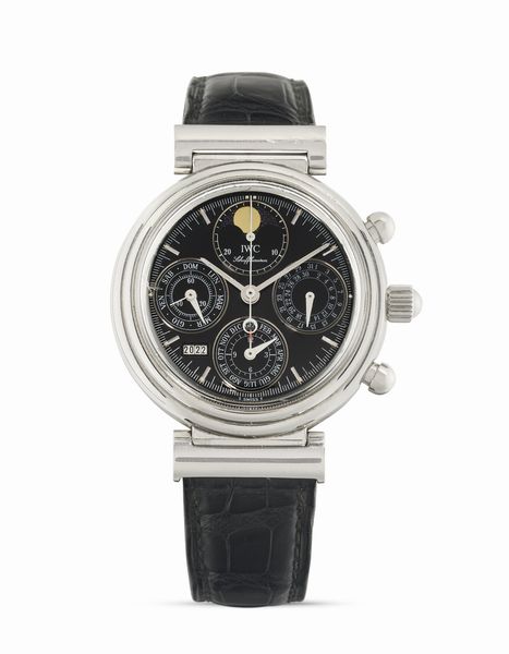 IWC : calendario perpetuo e cronografo Da Vinci 3750, anni 90  - Asta Orologi - Associazione Nazionale - Case d'Asta italiane