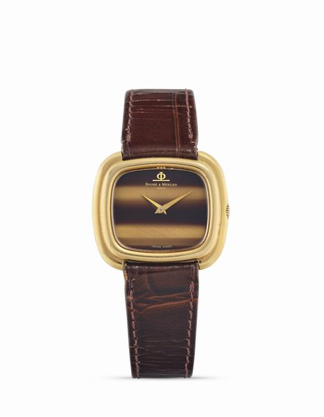 Baume & Mercier : 37091 quadrante occhio di tigre, anni 80  - Asta Orologi - Associazione Nazionale - Case d'Asta italiane