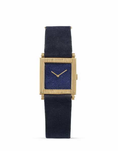 BOUCHERON : Carr quadrante suede, anni 60  - Asta Orologi - Associazione Nazionale - Case d'Asta italiane