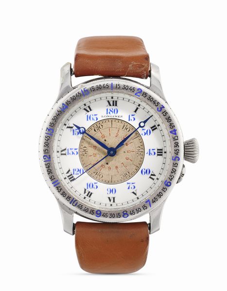 LONGINES : Lindbergh Hour Angle 3210, anni 30  - Asta Orologi - Associazione Nazionale - Case d'Asta italiane