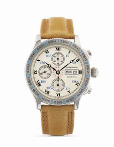LONGINES - cronografo Lindbergh Hour Angle 674.5232, anni 90