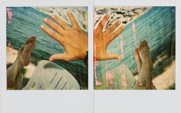 MAURIZIO GALIMBERTI : Sorrento, Autoritratto frammentato raddoppiato con sfondo  - Asta Fotografia: Under 1K - Associazione Nazionale - Case d'Asta italiane