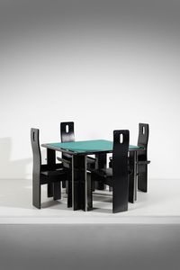 Pierluigi Molinari - Tavolo da gioco con quattro sedie.