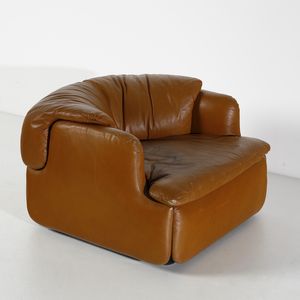 ALBERTO ROSSELLI : Coppia di poltrone Confidential per Saporiti.  - Asta Asta 408 | DESIGN E ARTI DECORATIVE DEL NOVECENTO Online - Associazione Nazionale - Case d'Asta italiane