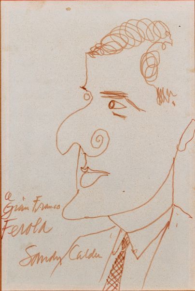 Alexander Calder : Ritratto di Ferola  - Asta Arte Moderna e Contemporanea - Associazione Nazionale - Case d'Asta italiane