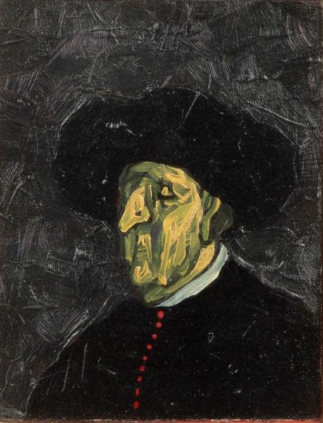 Nino Caffè : Ritratto di Monsignore  - Asta Arte Moderna e Contemporanea - Associazione Nazionale - Case d'Asta italiane