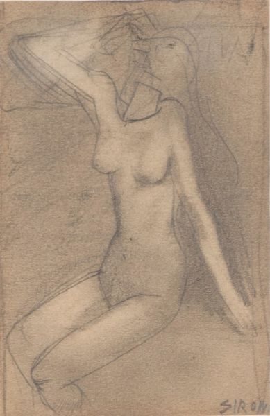 Mario Sironi : Figura di donna  - Asta Arte Moderna e Contemporanea - Associazione Nazionale - Case d'Asta italiane