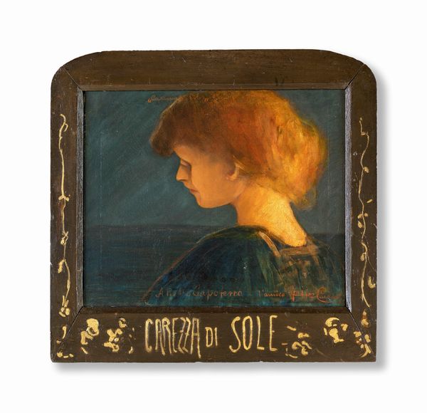 Felice Casorati : Carezze di sole (ritratto di ragazza)  - Asta Arte Moderna e Contemporanea - Associazione Nazionale - Case d'Asta italiane