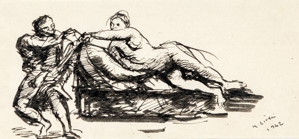 Alberto Ziveri : Studio per il Postribolo  - Asta Arte Moderna e Contemporanea - Associazione Nazionale - Case d'Asta italiane