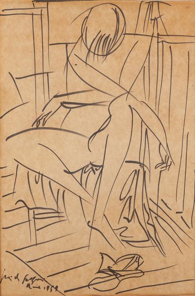 PERICLE FAZZINI : Donna seduta  - Asta Arte Moderna e Contemporanea - Associazione Nazionale - Case d'Asta italiane