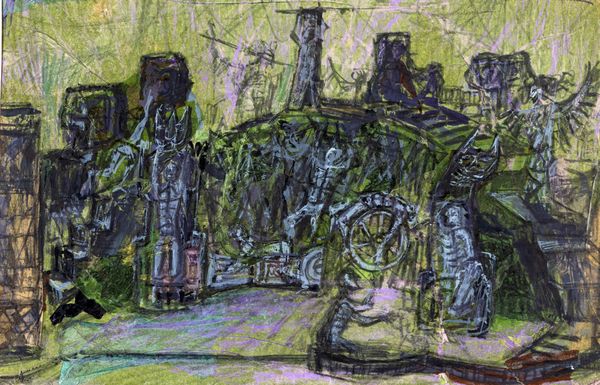 EMANUELE LUZZATI : Lungo la scia della cometa - Scenografia per Tieste del 1953  - Asta Arte Moderna e Contemporanea - Associazione Nazionale - Case d'Asta italiane