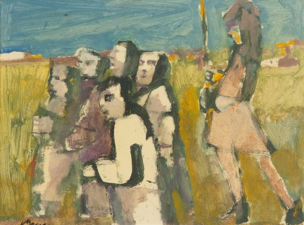 MINO MACCARI : Figure nel paesaggio  - Asta Arte Moderna e Contemporanea - Associazione Nazionale - Case d'Asta italiane