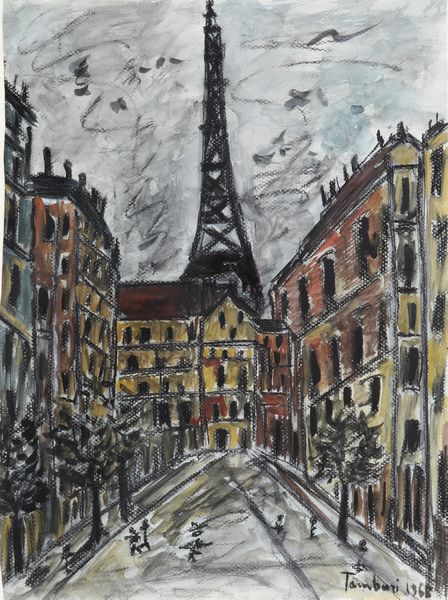 Orfeo Tamburi : Tour Eiffel  - Asta Arte Moderna e Contemporanea - Associazione Nazionale - Case d'Asta italiane
