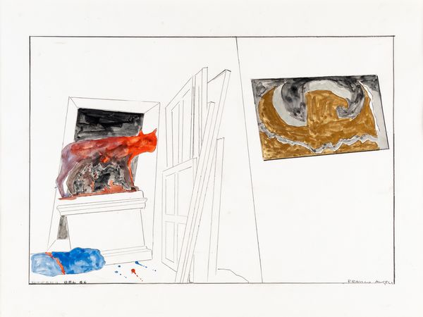 FRANCO ANGELI : Interno del '64  - Asta Arte Moderna e Contemporanea - Associazione Nazionale - Case d'Asta italiane