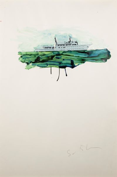 MARIO SCHIFANO : Nave Bianca  - Asta Arte Moderna e Contemporanea - Associazione Nazionale - Case d'Asta italiane