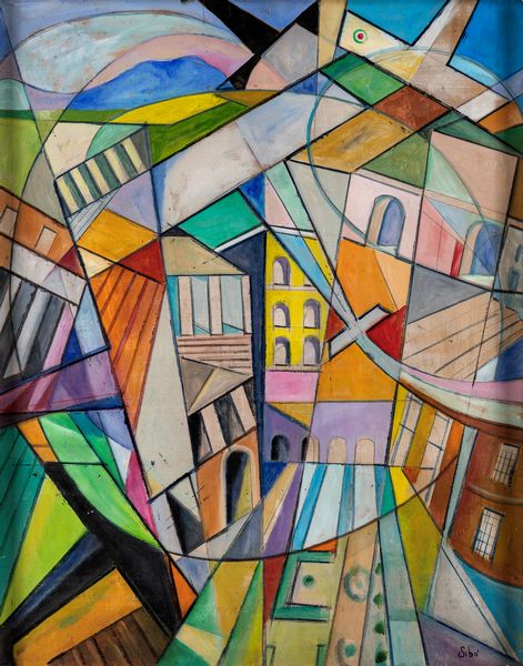 Pierluigi Sibò Bossi : Compenetrazione di ali e architetture  - Asta Arte Moderna e Contemporanea - Associazione Nazionale - Case d'Asta italiane