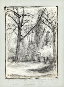 Luce Balla - Bosco con alberti