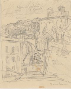 Orfeo Tamburi - Veduta di Villa Medici