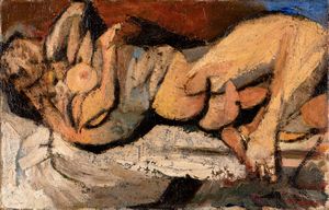 FAUSTO PIRANDELLO - Nudo disteso