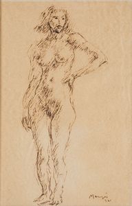 Mario Mafai - Nudo di donna in piedi